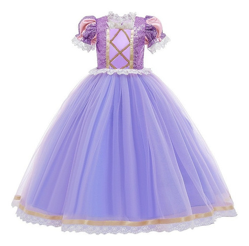 Rapunzel Sophia Princesa Vestido Disfraz Cosplay Para Niños A