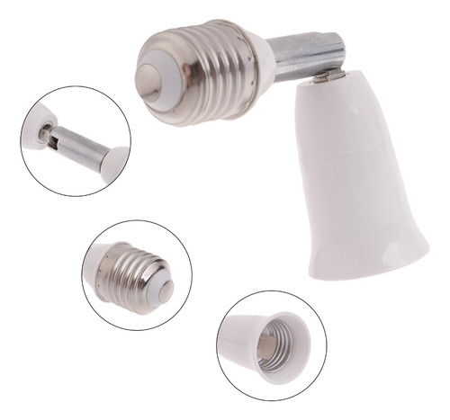 Para Adaptador Extensor De Enchufe De Luz E27 Ajustable 180