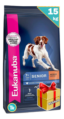 Ración Perro Eukanuba Senior Medianos + Obsequio Y E. Gratis