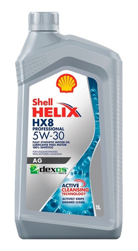 Aceite 5w30 Full Sintético Shell Helix Professional.