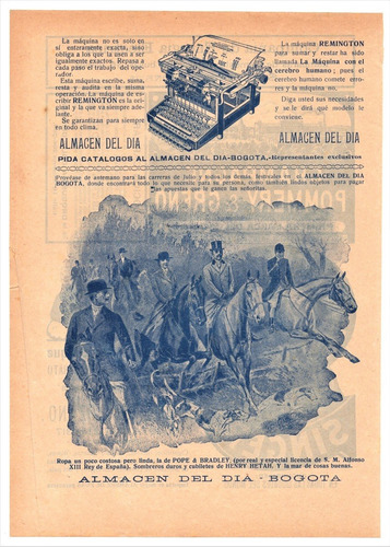 Almacén Del Día, Máquinas Singer Aviso Publicitario De 1920