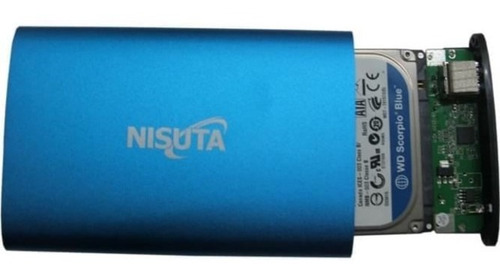 Imagen 3 de 8 de Carry Disk Nisuta Nsgasa253 Azul Disco Sata 2,5 Usb 3.0 F