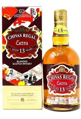 Whisky Chivas Regal Extra 13 Años Con Estuche De 750ml.