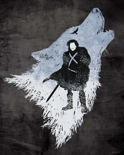 Poster Cartaz Game Of Thrones Jon Snow Decorativo Arte A3