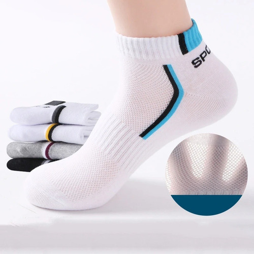 Calcetines Deportivos Para Hombre, 5 Pares, Transpirables Y