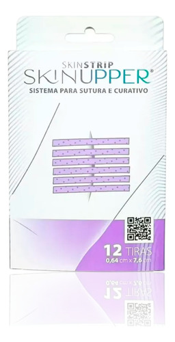 Curativo Ponto Falso Sutura Skinstrip Skinupper - Cx Com 12