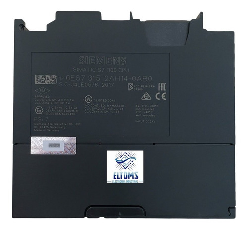 Cpu 315-2dp-simens-6es7- 315-2ah14-0ab0 -plc-s7-300