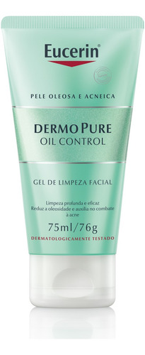 Eucerin Dermo Pure Oil Control Gel De Limpeza Facial 75ml Momento de aplicação Dia/Noite Tipo de pele Oleosa