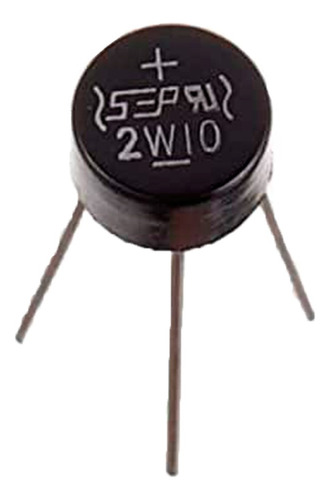 10 Pzas Puente Rectificador 2w10 1000v 2a