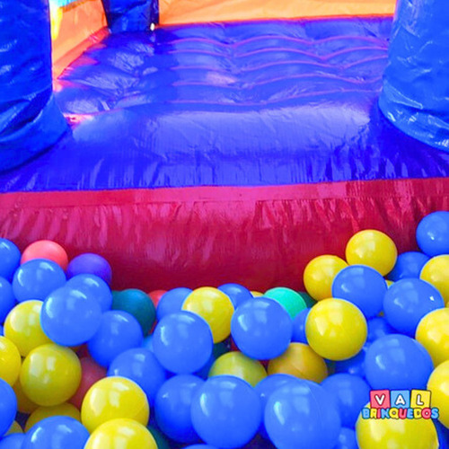 Castelo Pula-pula C/ Piscina De Bolinhas Inflável 3x2m Motor