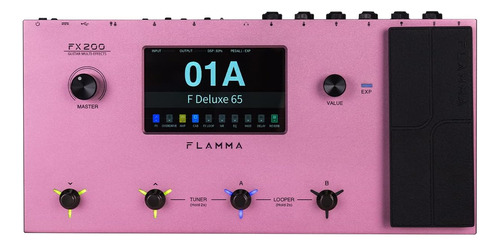 Flamma Fx200 Multi Effects Guitar Pedal With 5