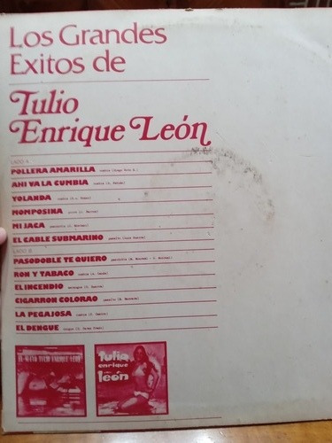 Los Grandes Exitos De Tulio Enrique Leon (Usado)