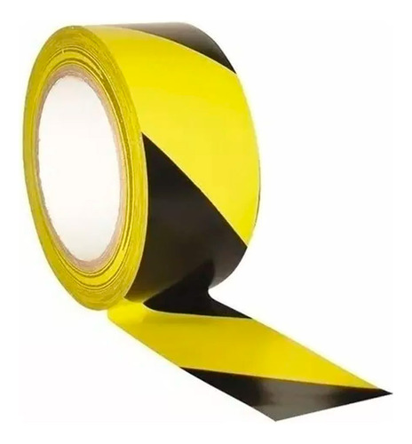Cinta Adhesiva De Seguridad Amarillo-negro 5cm X 30mts