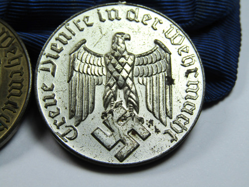 Medallas Alemanas Por Años De Servicio Pasador De Gala (Usado)