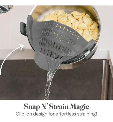 Kitchen Gizmo Snap N Strain - Colador De Silicona Ajustable