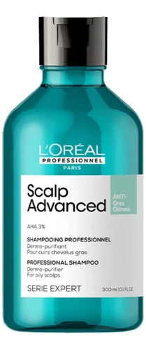 Shampoo Scalp Advanced Anti Grasa Limpieza Loreal 300ml
