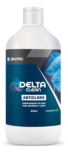 Condicionador De Água Anticloro Delta Clean 60ml
