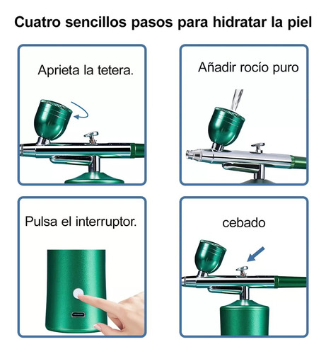 Aerógrafo Profesional Recargable Inalámbrico Portátil Usb