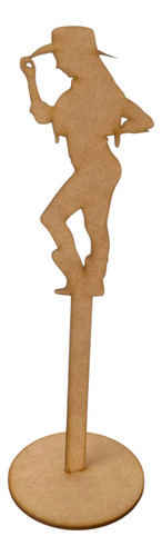 Centro De Mesa Vaquerita Mdf 12 Pz Natural