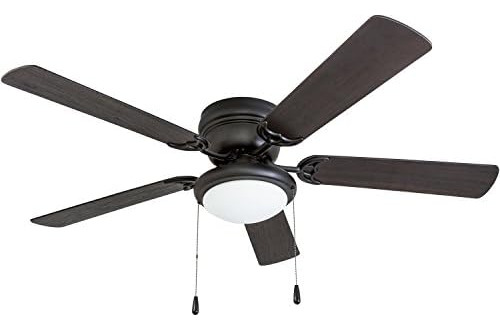 Ventilador De Techo West Hill Portage Bay Hugger 52 Negro Ma