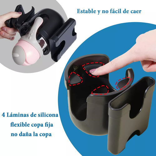 A Portavasos For Cochecito De Bebé Con Soporte For Teléfono