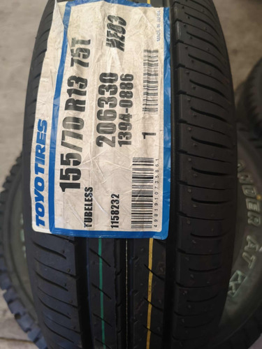 Llantas 155/70/13 Toyo Nano3 Nuevas Etiquetas