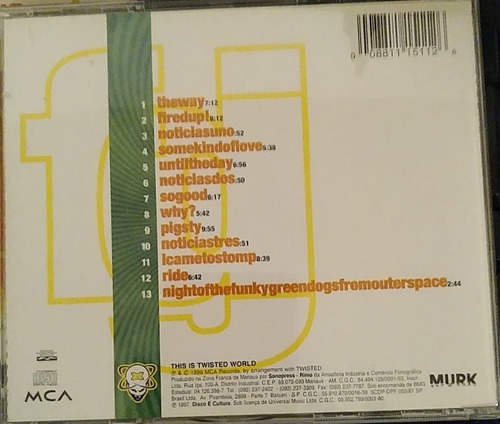 Cd Funky Green Dogs Get Fired Up (Usado)