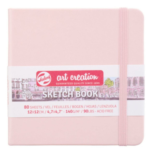 Libreta Art Creation Rosa Pastel 12x12cm 140gr 80hjas. Color Rosado