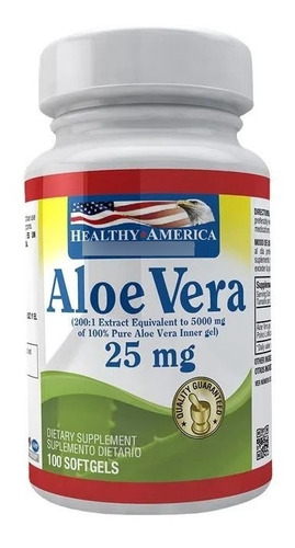 Aloe Vera 25mg 100 Softgels - Unidad a $500