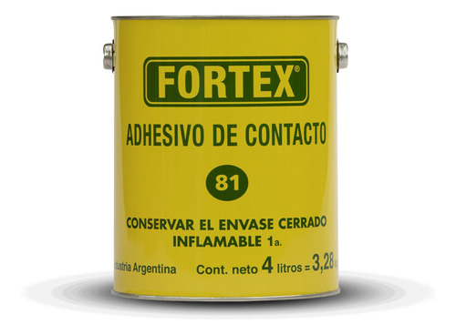 Cemento De Contacto 81 - 4lt - Fortex