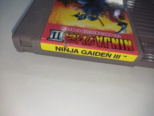 Ninja Gaiden 3 Nes Excelente Estado Original *play Again* (Reacondicionado)
