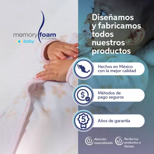 MEMORY FOAM BABY  Colchón Cambiador para Bebé – Seguro y Cómodo