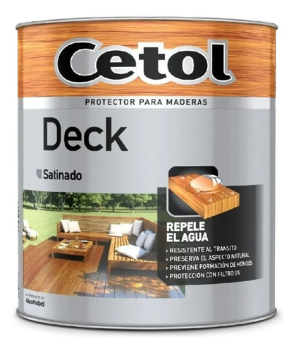 Cetol Protector Para Deck Exterior X1 Litros Color - Davinci