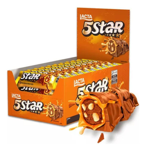 Chocolate 5 Star Lacta Caixa C/ 18 X 40g