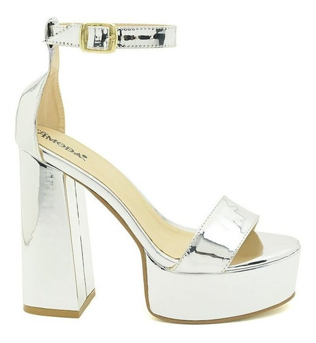 Imagen 2 de 3 de Tacones De Mujer Elegante Fiesta Tacón Grueso 245-9455
