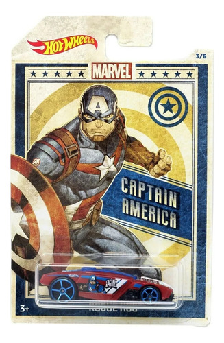 Hot Wheels Marvel Captain America Rogue Hog 3/6 Car 2018