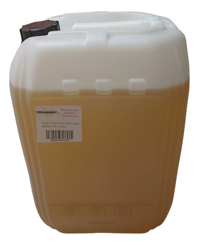 Aceite Ajonjolí Sésamo Refinado 100% Orgánico Puro Y Libre De Gluten Bidón 20 Litros Yesh Market