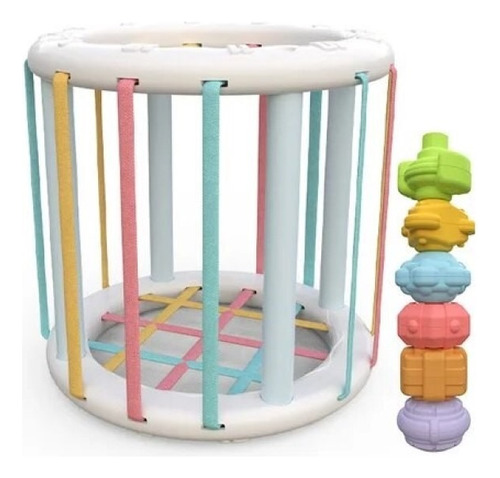 Juego Didáctico Cubo Sensorial De Bebé Estimulación Temprana