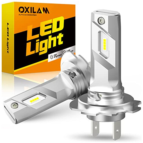 Oxilam Bombillas Led H7 300% De Brillo, 8 Chips Led De 6500 