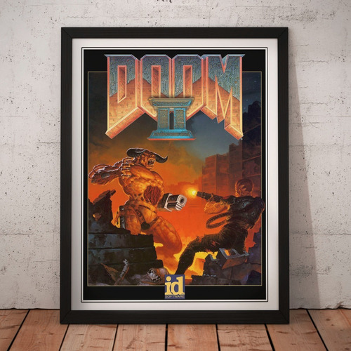 Cuadro Gamer - Doom 2 - Poster Fan Retro