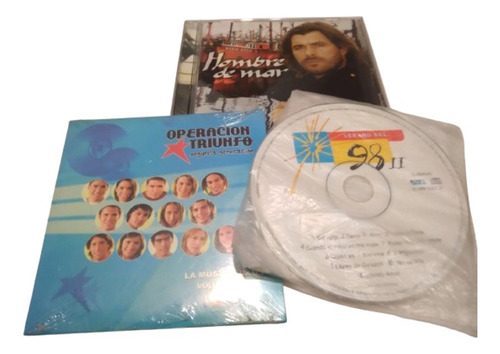 Cd's Tv Argentina Hombre De Mar + Oper. Triunfo + Verano 98