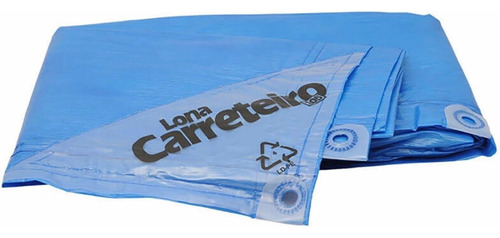 Lona Carreteiro Encerado Reforcada 8 X 7 Mt (azul/amarela)