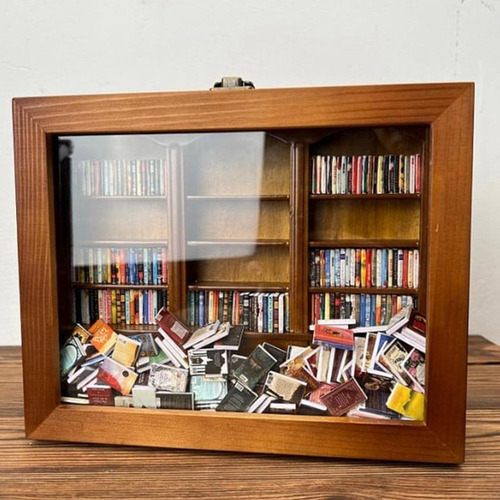 Estante De Agitação, Exibição De Livro Em Miniatura,