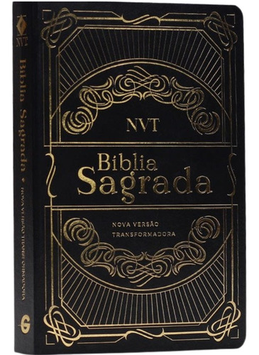 Biblia Sagrada Nvt Preta Semi Luxo