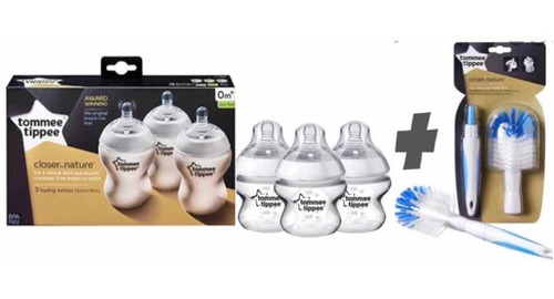 Set Biberon 3pz 50z Para Bebé Más Lava Mamilas Tommee Tippee