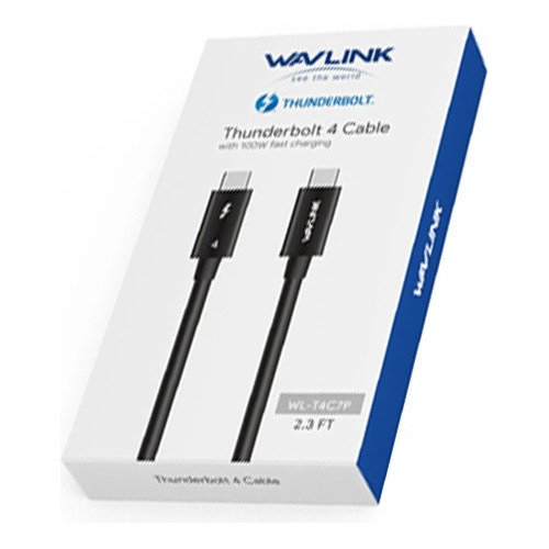 Cable 240w Usb-c Thunderbolt-4 Carga Rapida 100cm Pc 8k 4k