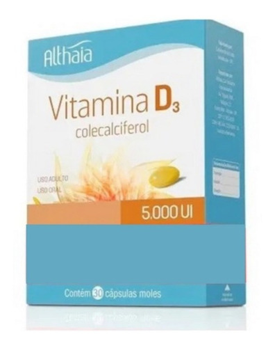 Suplemento en cápsulas Vitamina D equaliv COLECALCIFEROL Vitamina D 5000 UI minerales/vitaminas Vitamina D 5000 UI en una caja de 0,05 ml, 30 unidades por paquete x 4 u