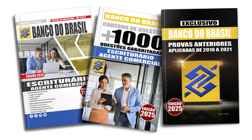 Apostila Concurso Banco Do Brasil Escriturário Agente Comercial + Cadernos De Questões + Provas Anteriores Edital Pronta Entrega Atualizada