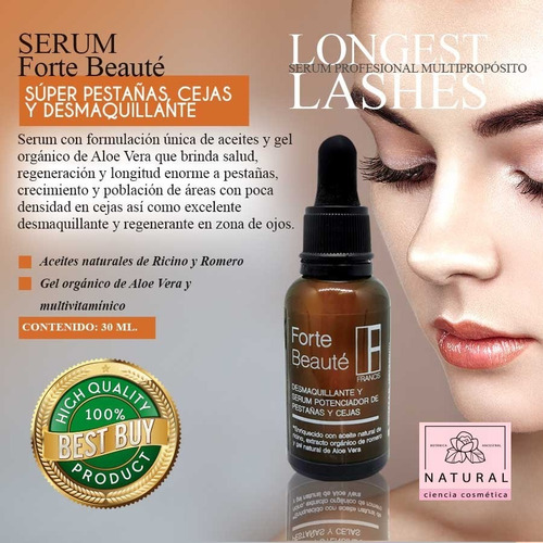Imagen 4 de 6 de Combo Forte Beauté Serum De Pestañas + Aceite Capilar Argán