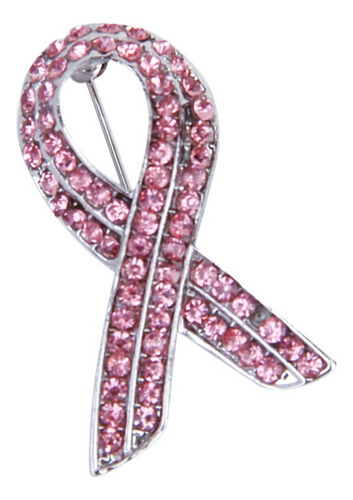 2025 Diamantes De Imitación Rosa Cáncer De Mama Cinta Rosada